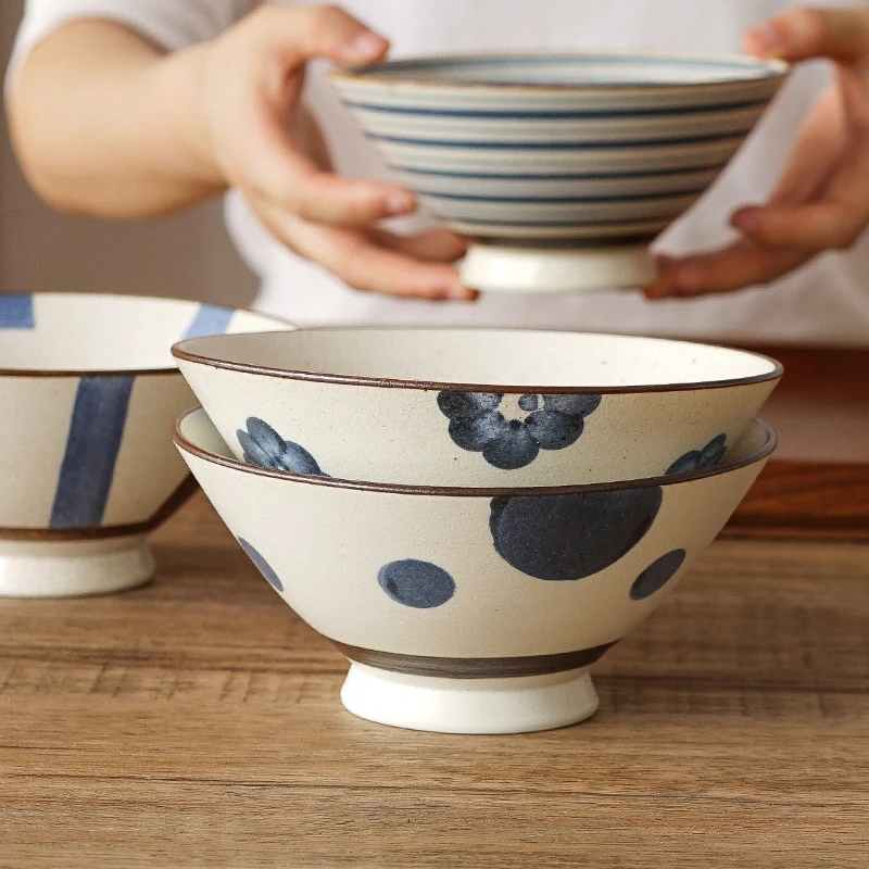 YS 意浓斗笠拉面碗家用高颜值特色创意日式陶瓷汤碗吃面碗
