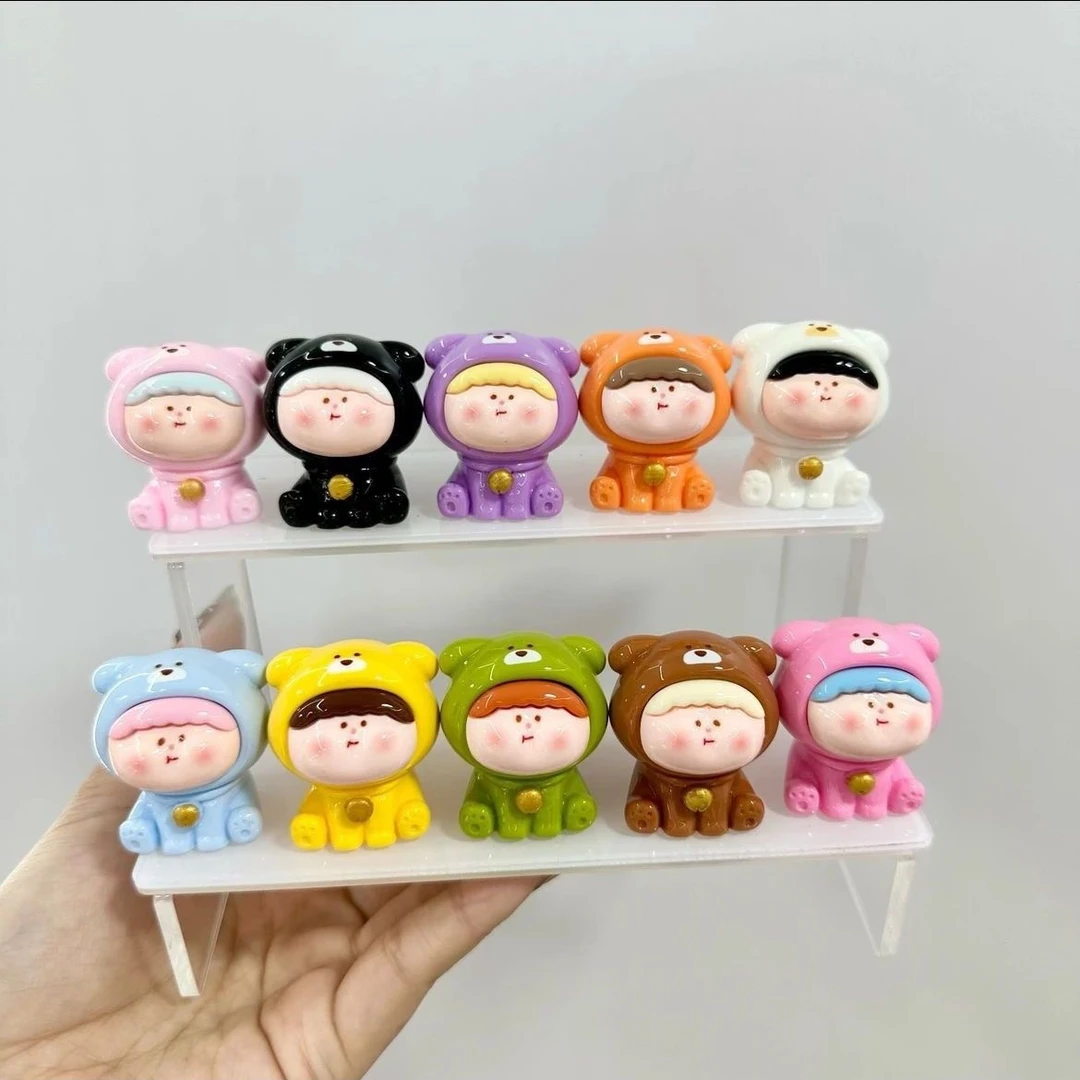 【直播拆实色小熊莉莉丝】公仔卡通diy萌粒树脂饰品配件