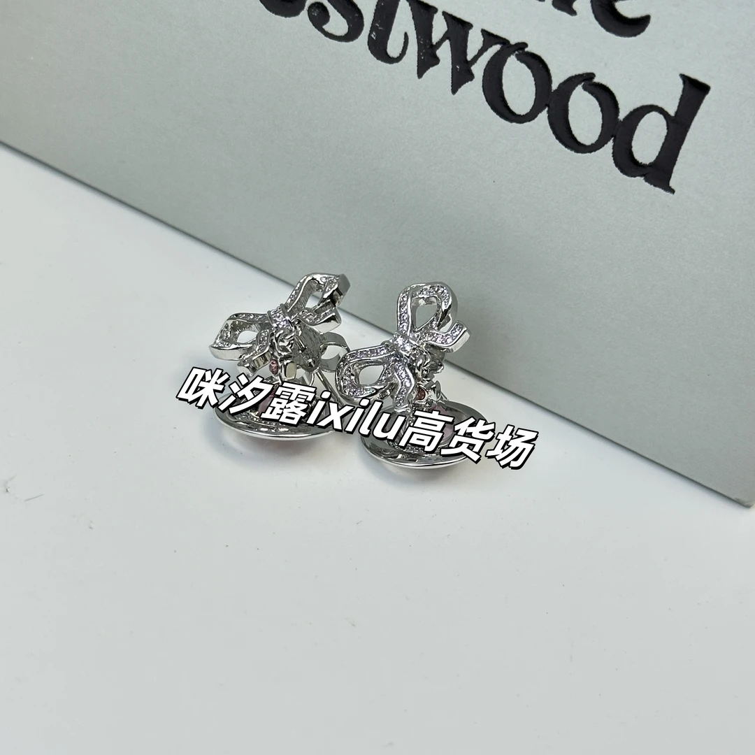 钛钢玻璃耳饰 咪汐露 MixiLu轻奢饰品土星 钛钢耳饰BF008