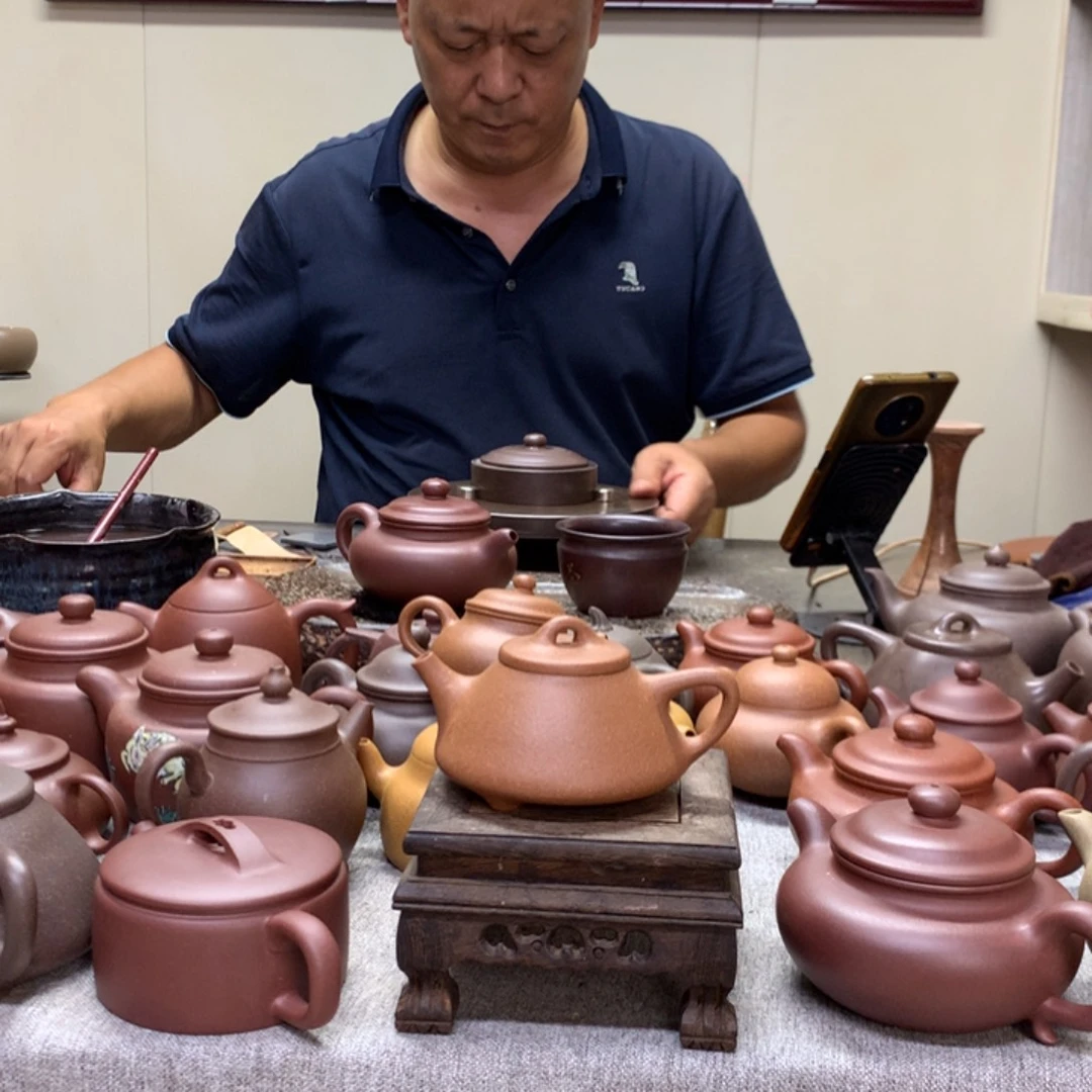 茶壶紫泥黄降坡子冶石瓢140 C半手工制作