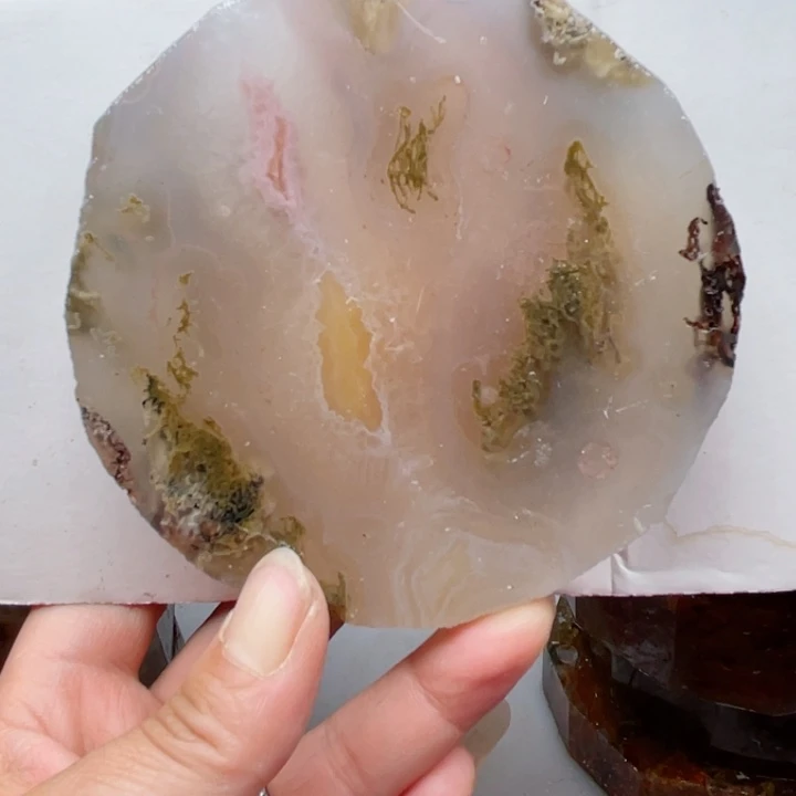 定制玛瑙飘***萍定制水草玛瑙手镯