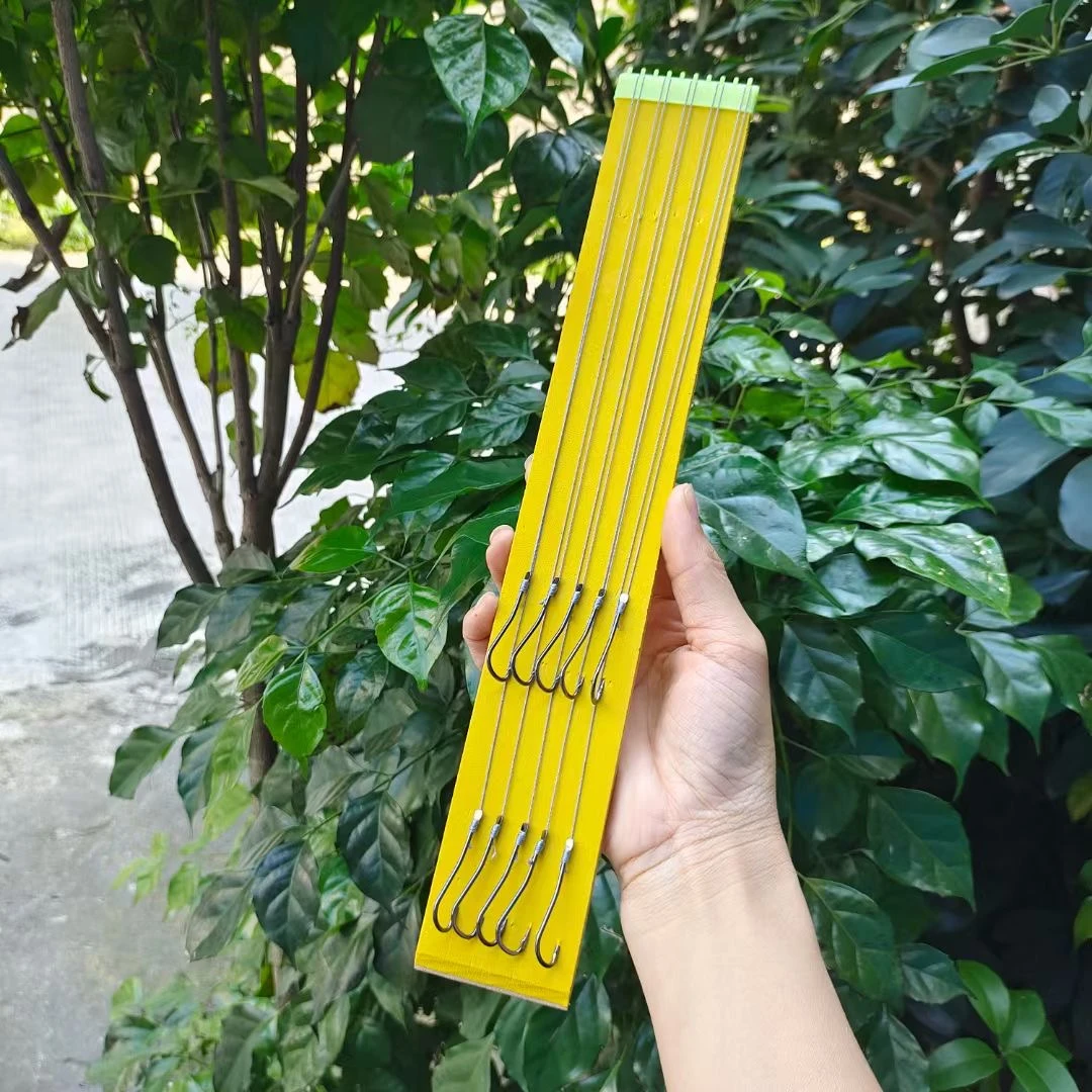 水鬼渔具手工精绑长柄鲳鱼钩大力马子线双钩成品