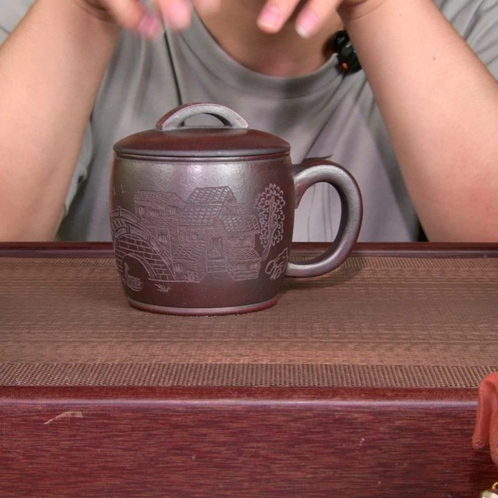 茶杯紫砂高货放漏