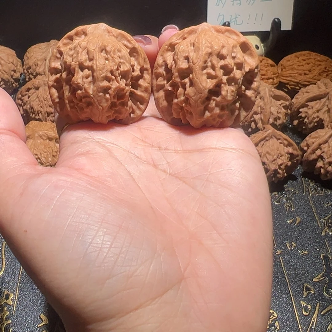 吊坠文玩核桃野狼39手把件158