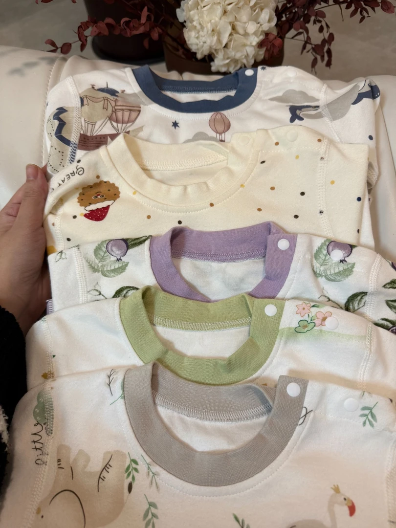 婴童纯棉分体外出服家居服打底服