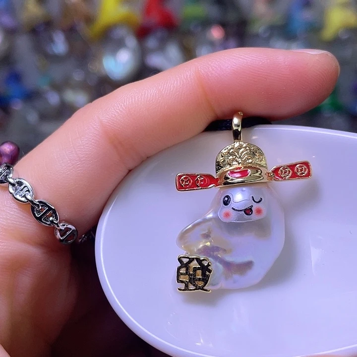 淡水珍珠颈饰合金05