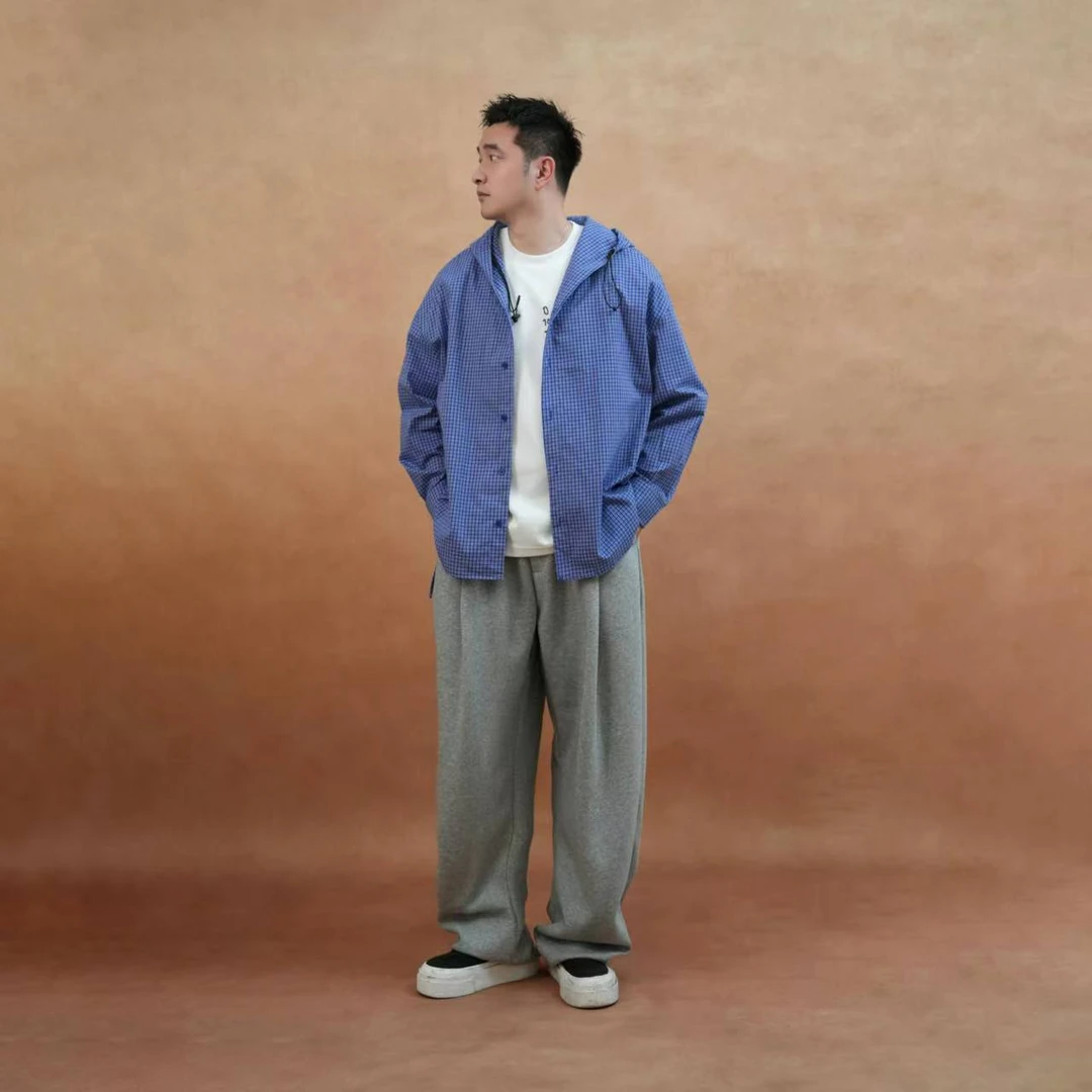 618-马丁叔叔 25春款上新轻奢百搭潮流连帽衬衣b1689