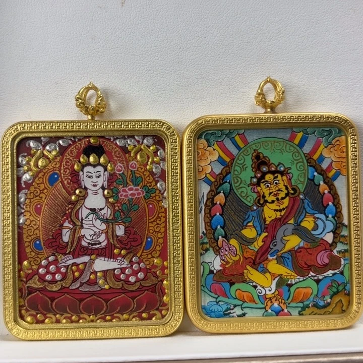 吊坠@**生装裱画大势至➕黄c