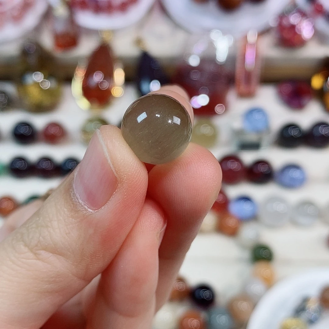 A***o水晶珠宝半成品未镶嵌兔毛单珠