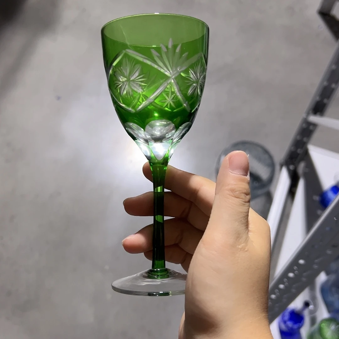水晶玻璃高脚款微瑕一个
