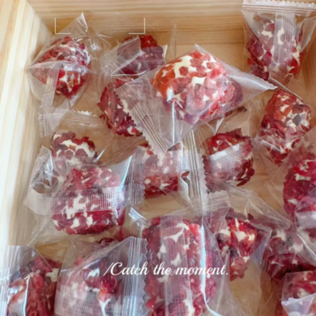 手工彩虹奶枣原味 抹茶玫瑰追剧解馋小零食