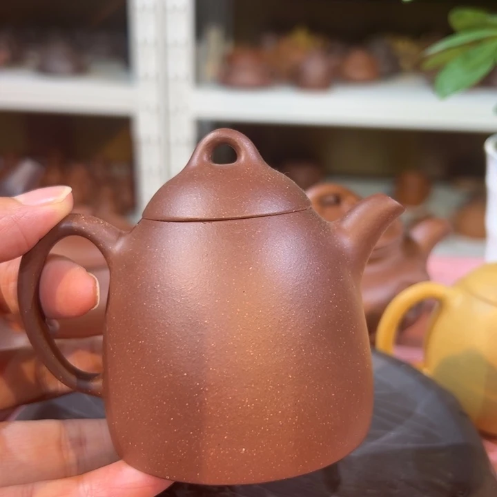 茶壶紫砂紫泥秦权160cc