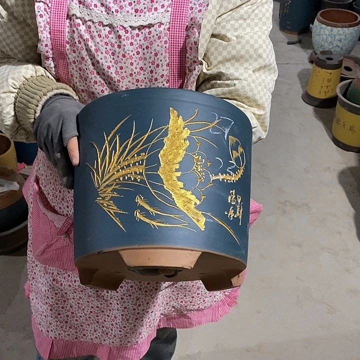 紫砂花盆紫砂花盆