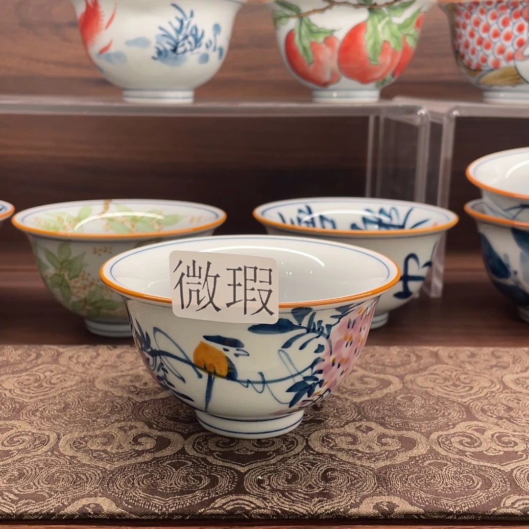 有瑕釉下彩纯手绘