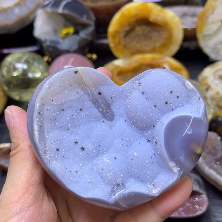 未镶嵌发饰水晶蓝啵啵爱心