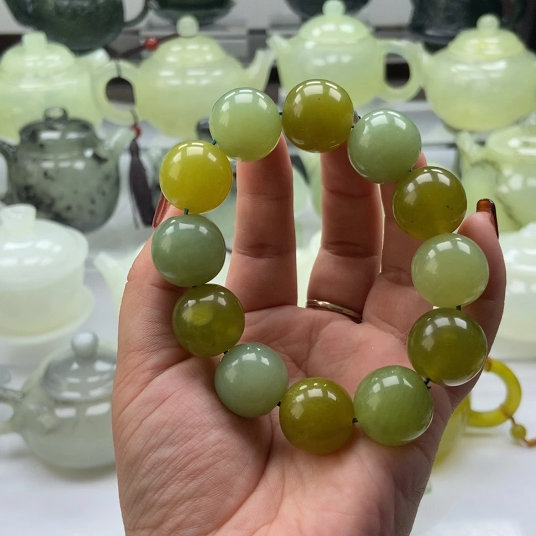 蛇纹石玉未镶嵌手链