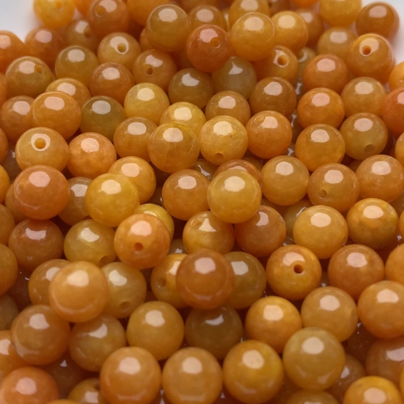 【闪购商品】翡翠手链未镶嵌卡7冰橙黄10颗