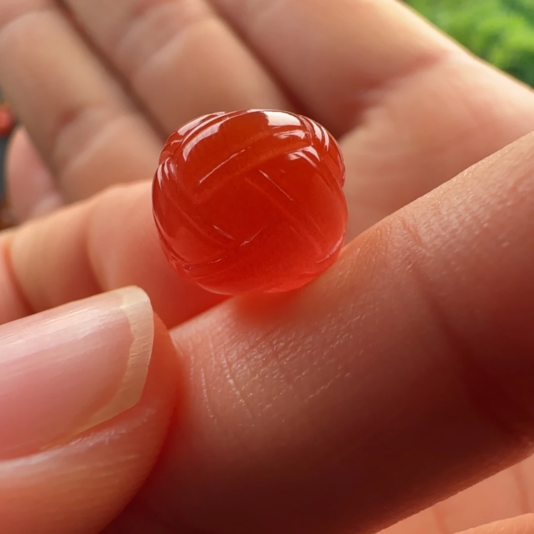 南红玛瑙未镶嵌老型：11x10满红细砂 精品无纹