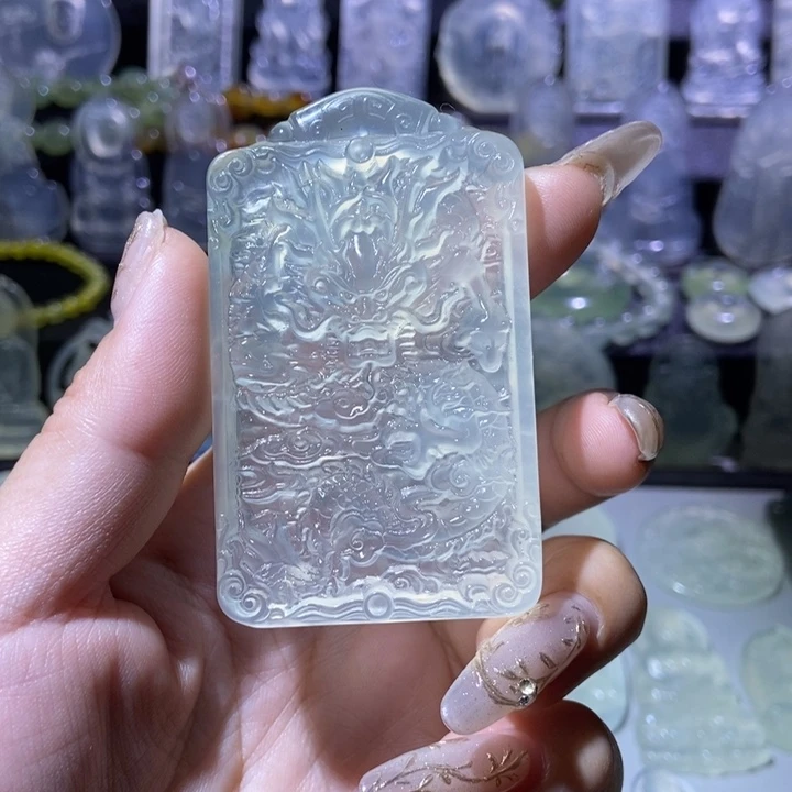 岫玉未镶嵌吊坠吊坠