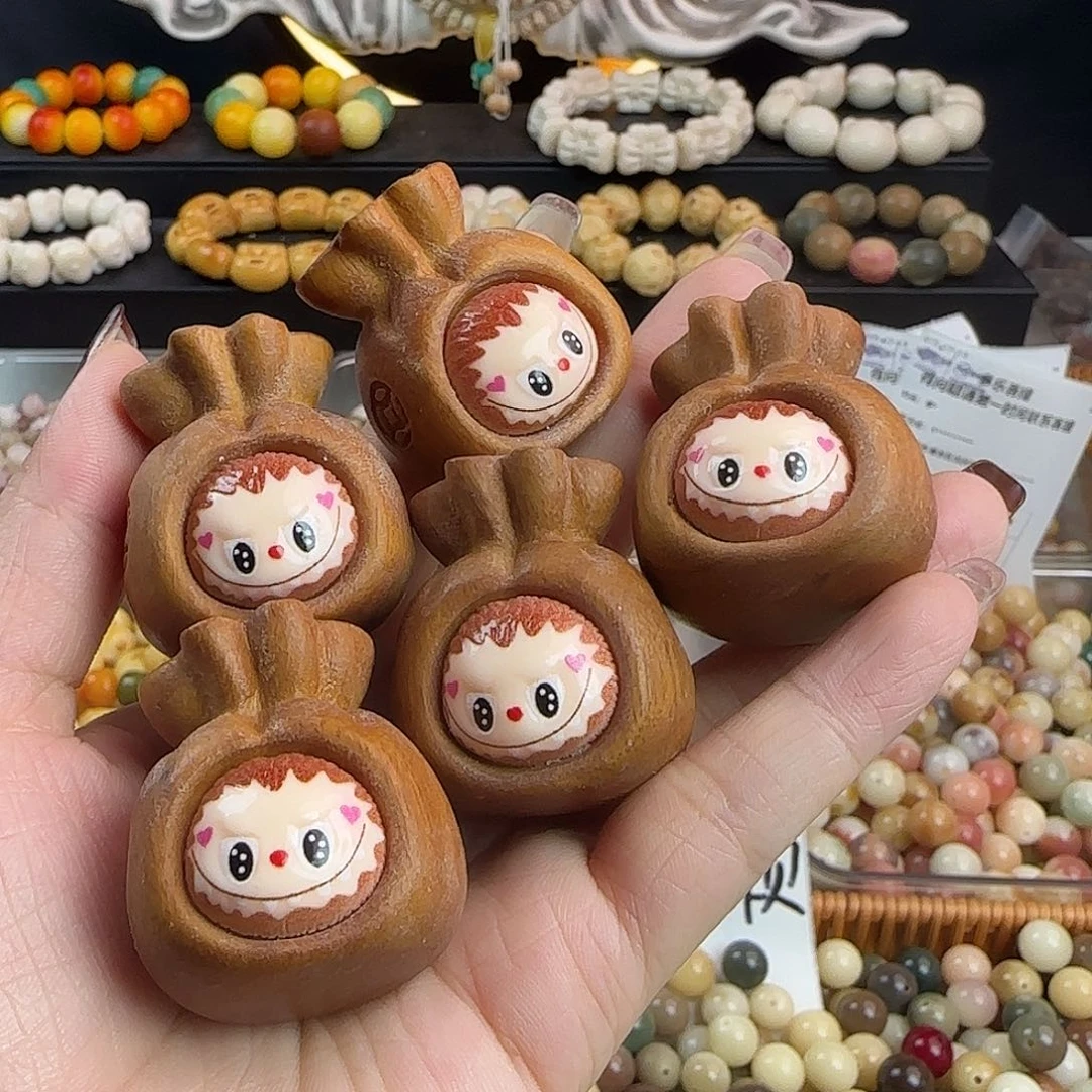 池***菩提根/象牙果手串拉不不钱袋5个