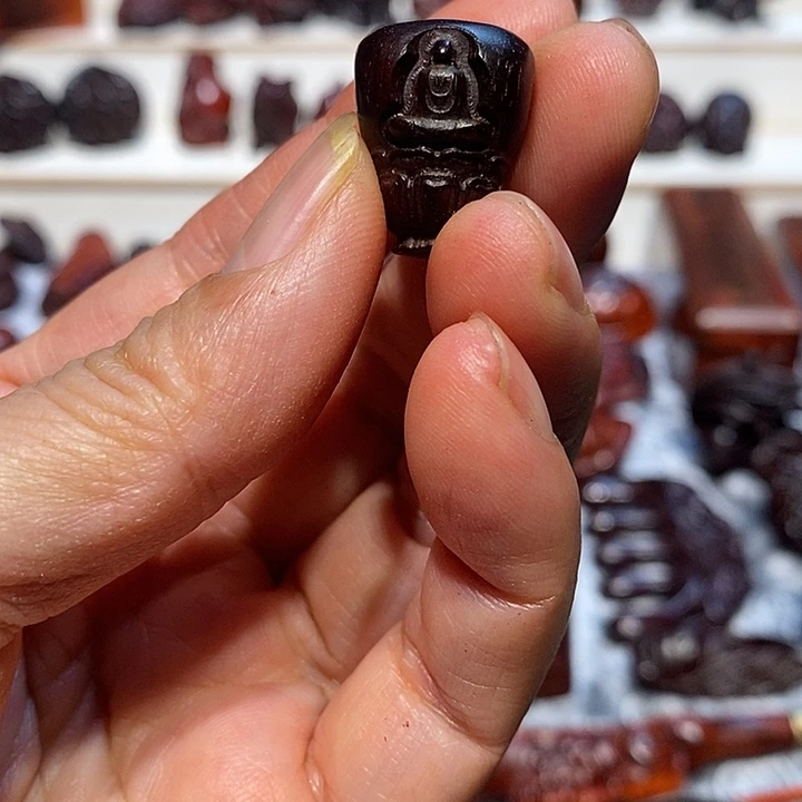 把件小叶紫檀迷*印度小叶紫檀手把件