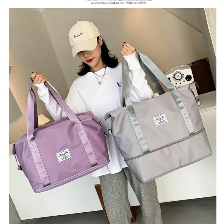 旅行包女干湿分离运动单肩包可折叠收纳包健身包男防水行李袋