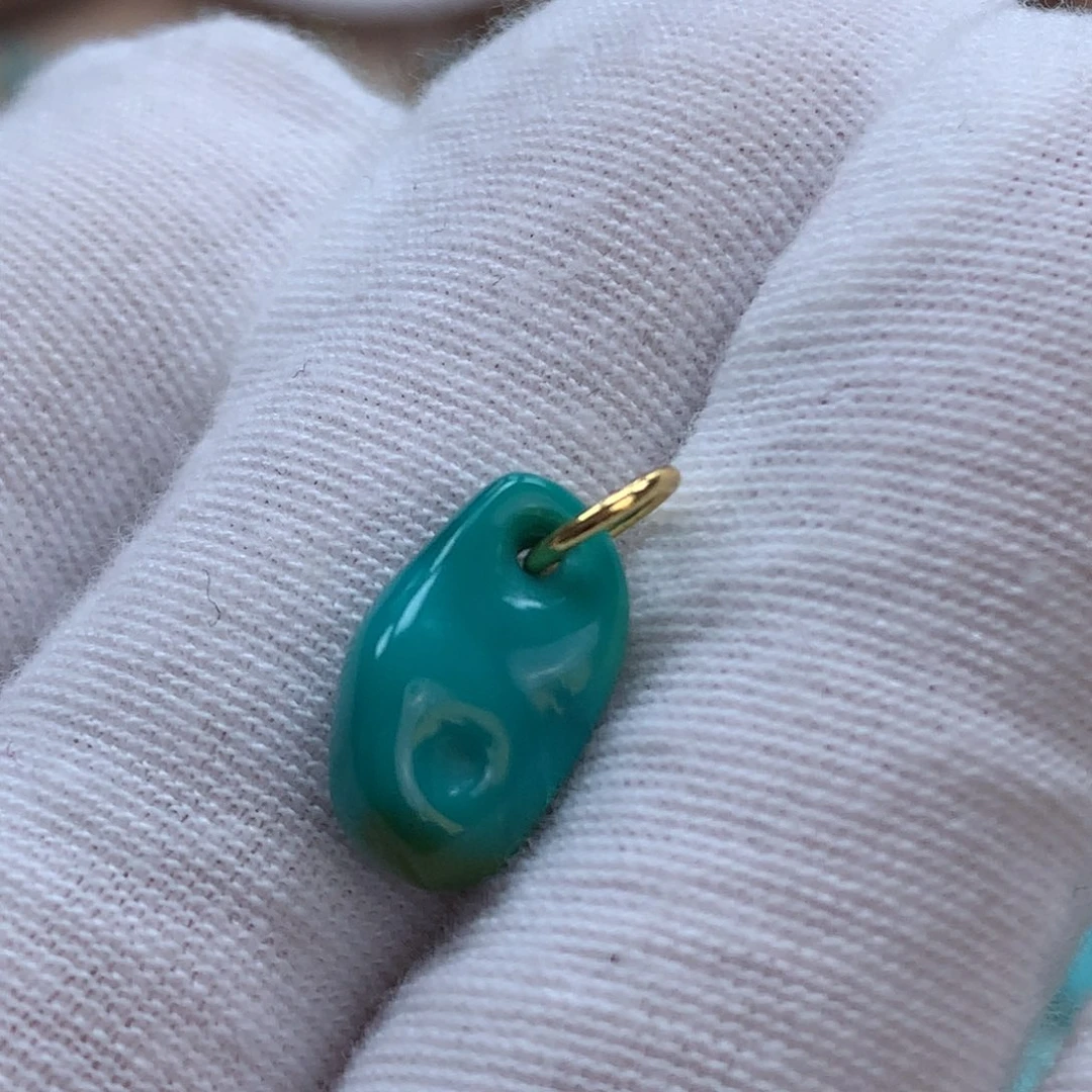 绿松石未镶嵌原矿绿松石侧挂