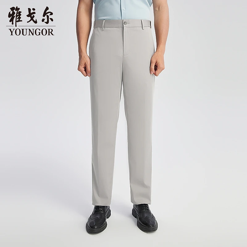 【商场同款】雅戈尔水裤YCSX310538YWA商务直筒男士弹力男