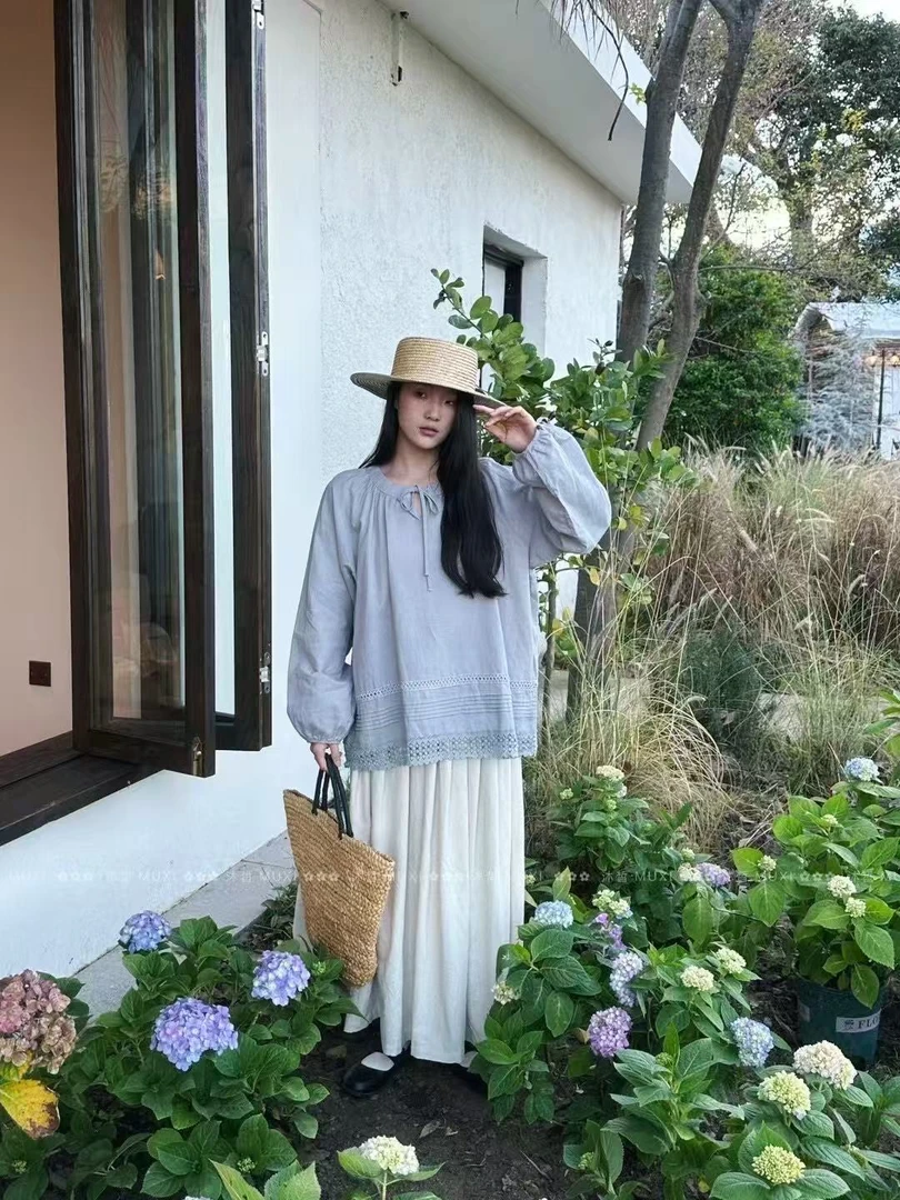 MX#1206#系带衬衣 FL