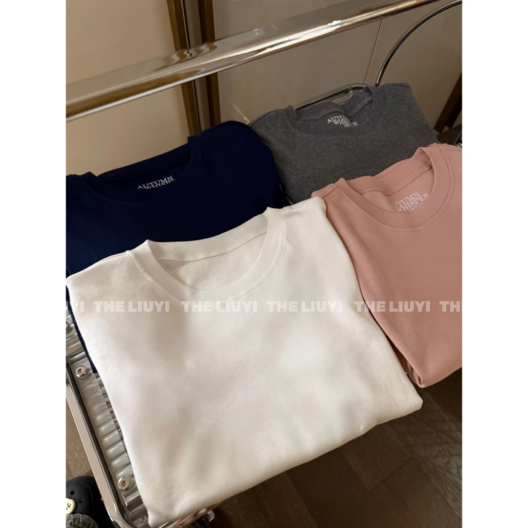 【LIUYI】四季T~百搭高定纯色T恤58116