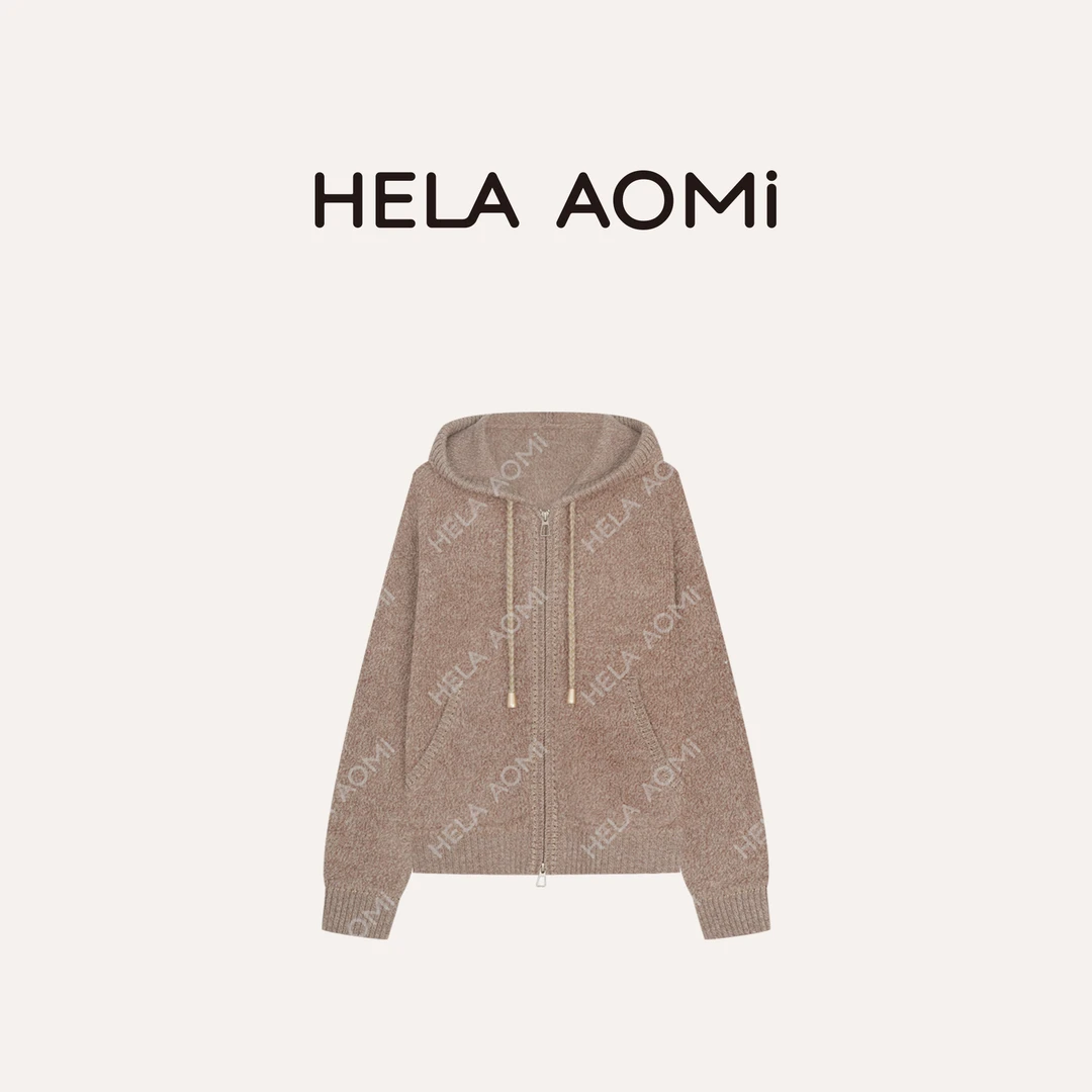 HELA AOMI  “原单线.重磅全羊毛”圈圈沙纹理针织衫CY5CM33573