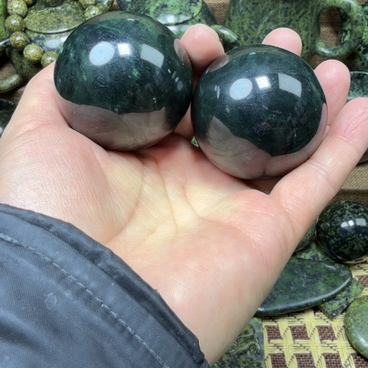 蛇纹石玉未镶嵌药王石能量养生产品
