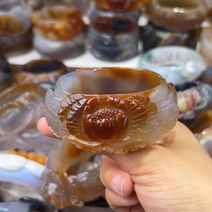 玛瑙/玉髓手镯未镶嵌用****0750一个