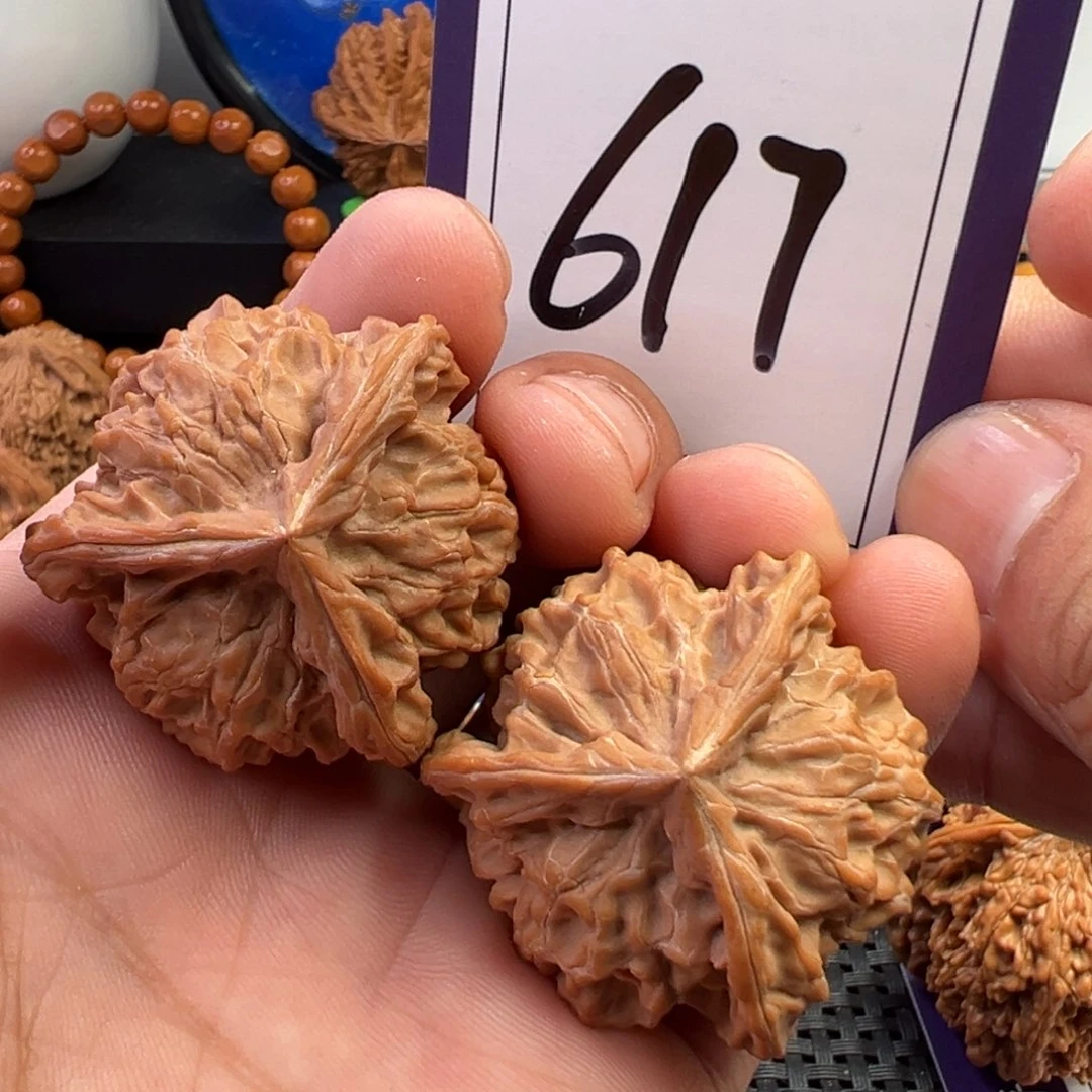把件桃核全品盘山三棱38.5尺寸617号