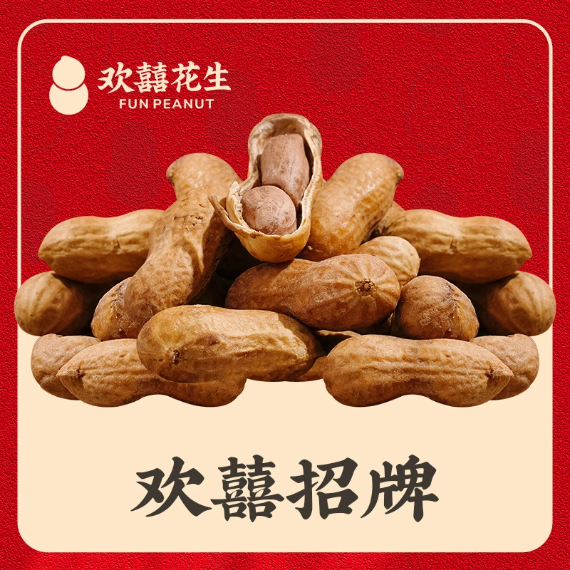 欢囍炒货 山核桃花生先煮后烘 丝丝入味 250g/500g