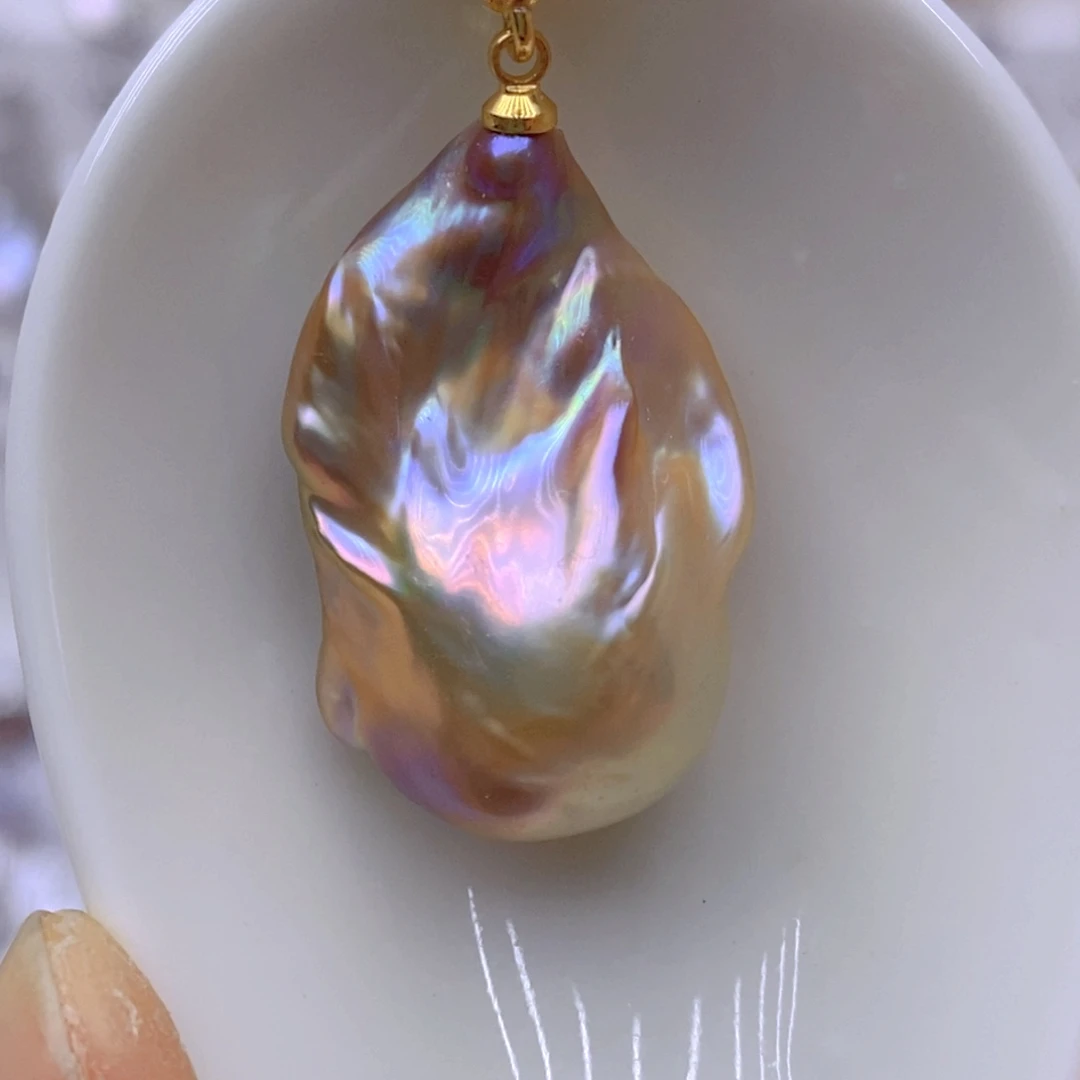 颈饰淡水珍珠14K金镶嵌