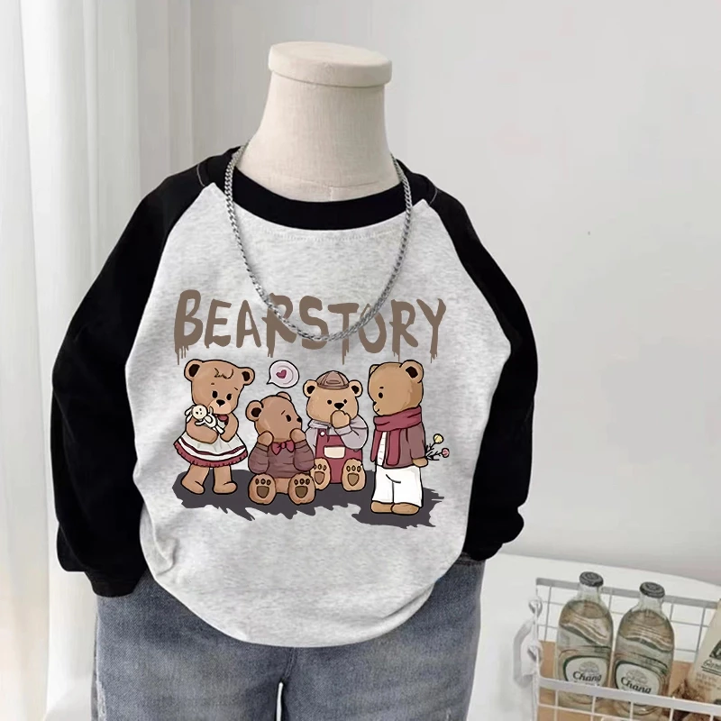 纯棉儿童长袖T恤男女童卡通小新上衣中小童男宝宝洋气可爱打底衫t