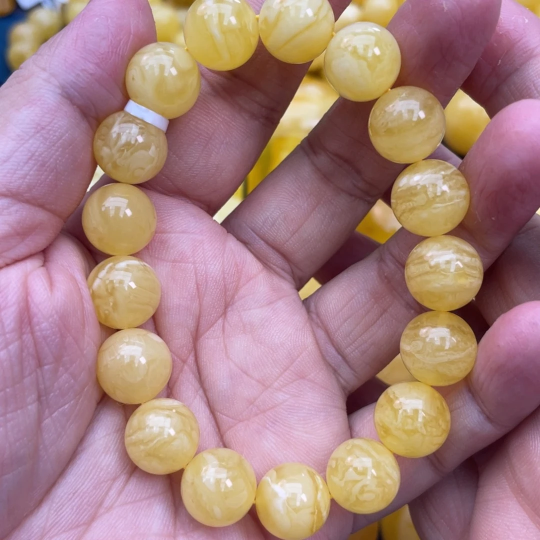 琥珀裸石未镶嵌琥珀蜜蜡12m m