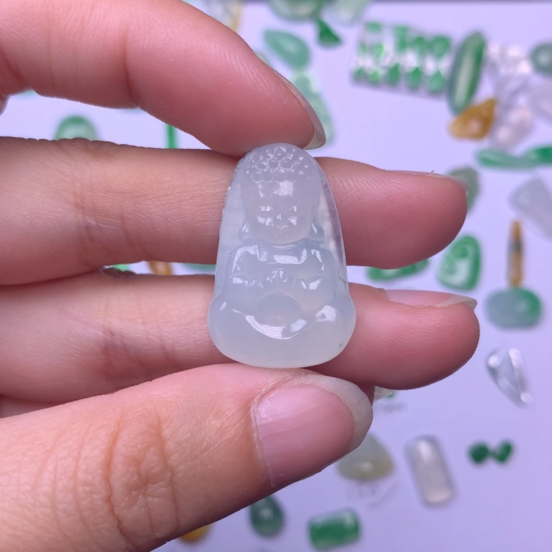 翡翠未镶嵌挂件我***君