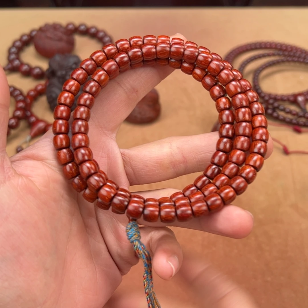 檀香紫檀（小叶紫檀）手串/手链焱*7x8直切108