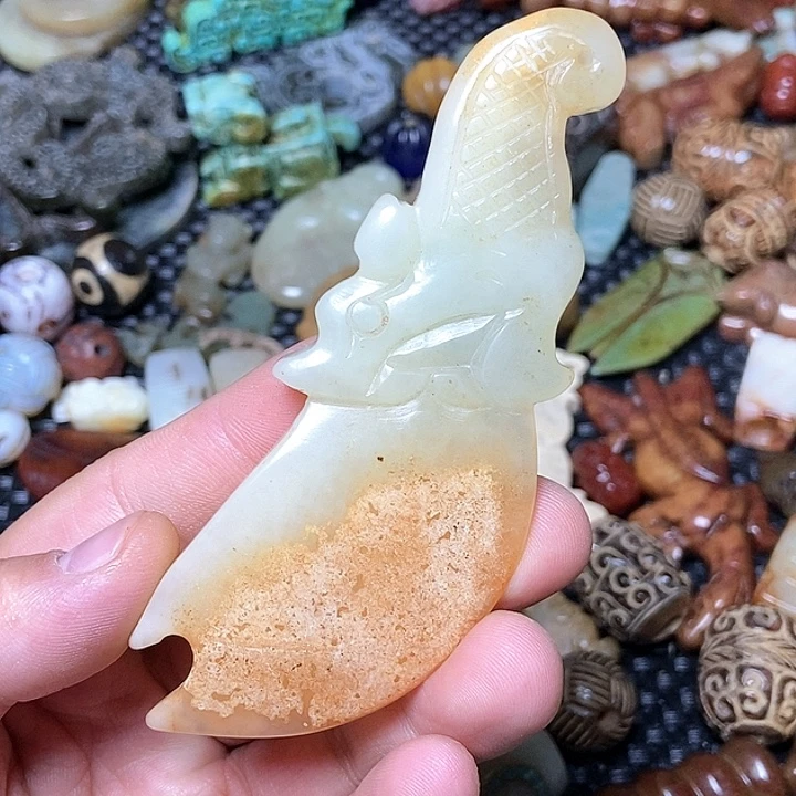 和田玉未镶嵌颈饰166