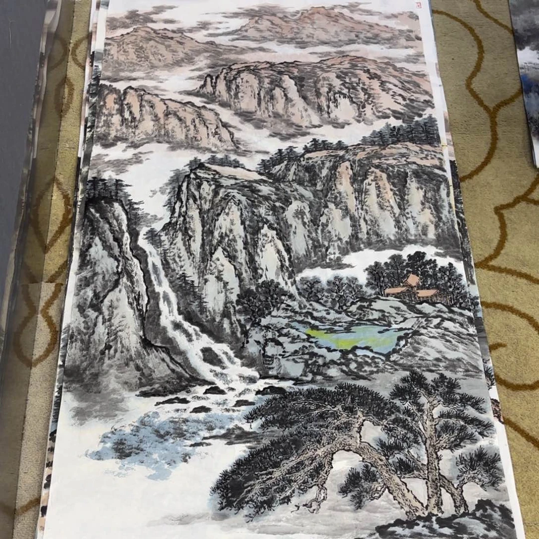 国画丛丕军四尺童