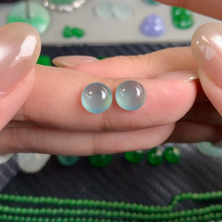 翡翠散珠翡翠7.34-3.73