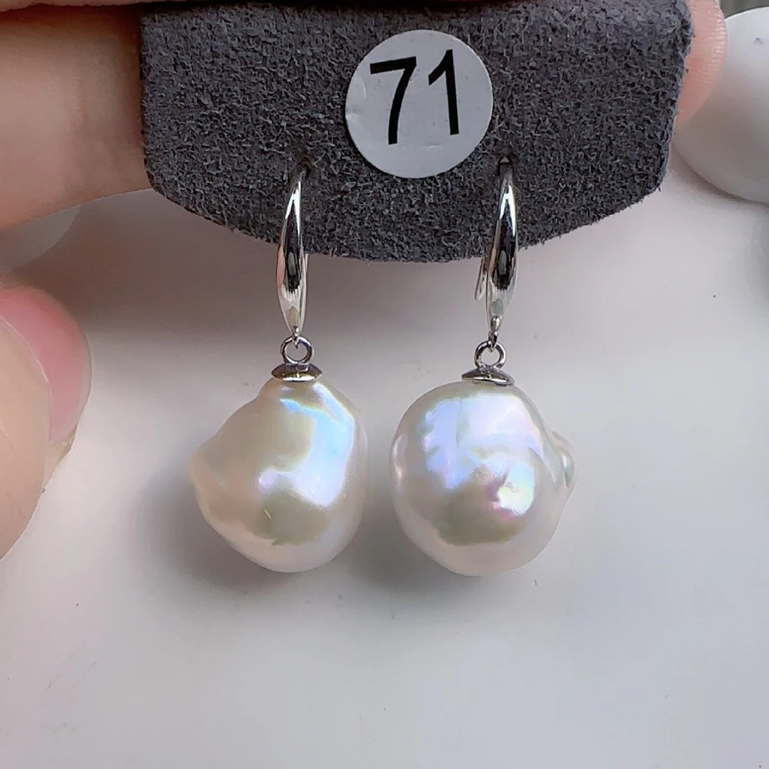 淡水珍珠耳饰未镶嵌外****刃
