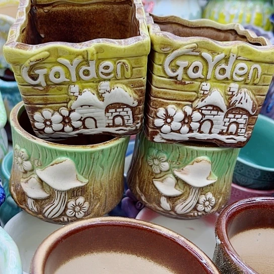 多肉绿植陶瓷花盆9.9包邮