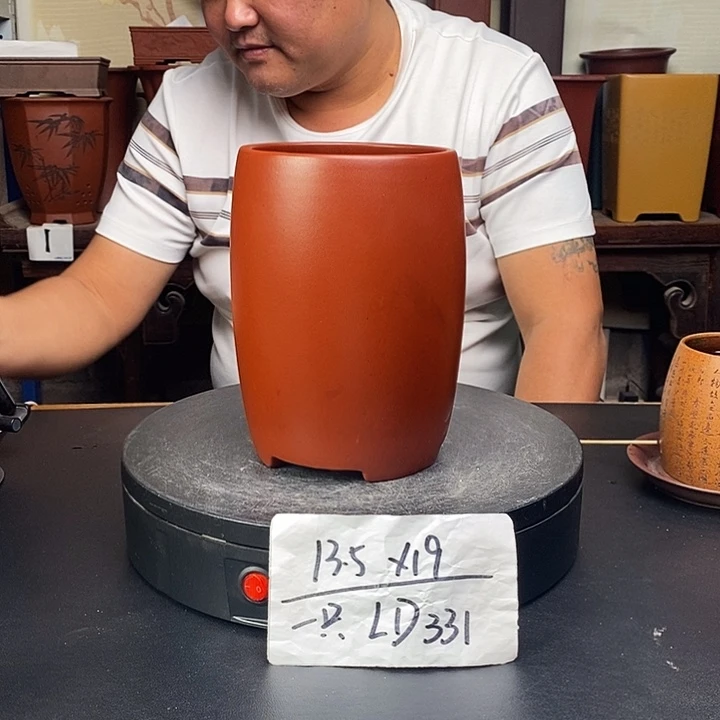 紫砂花盆货号一只LD331