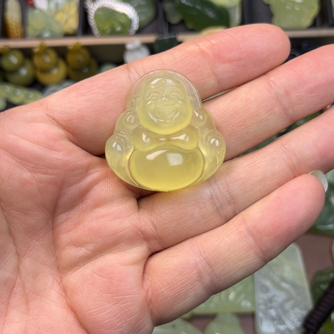 蛇纹石玉未镶嵌吊坠(赠链)