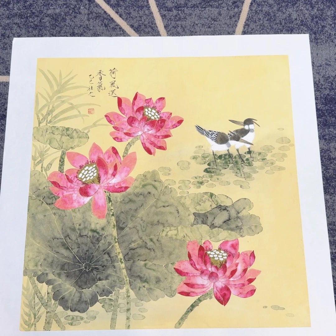 国画国画作品山水花鸟