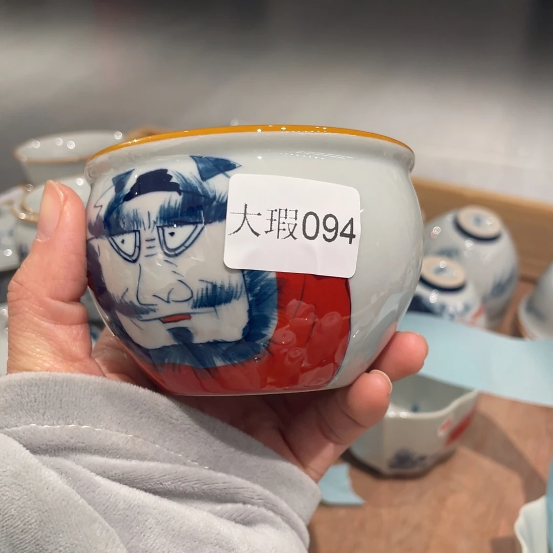 有瑕釉下彩纯手绘