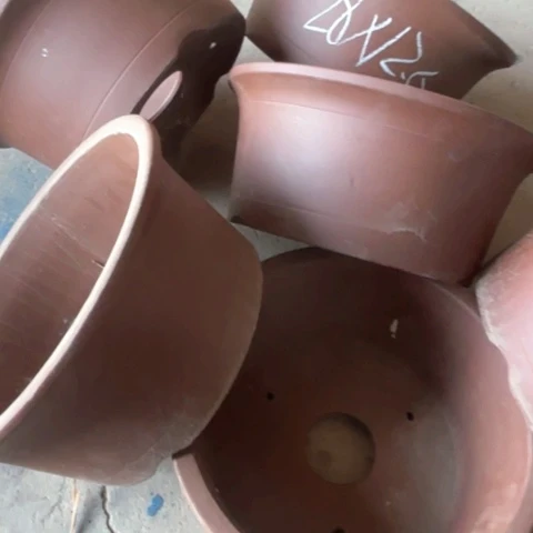 紫砂花盆100-6。          28-12.5